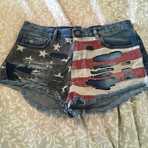Ralph Lauren distressed shorts